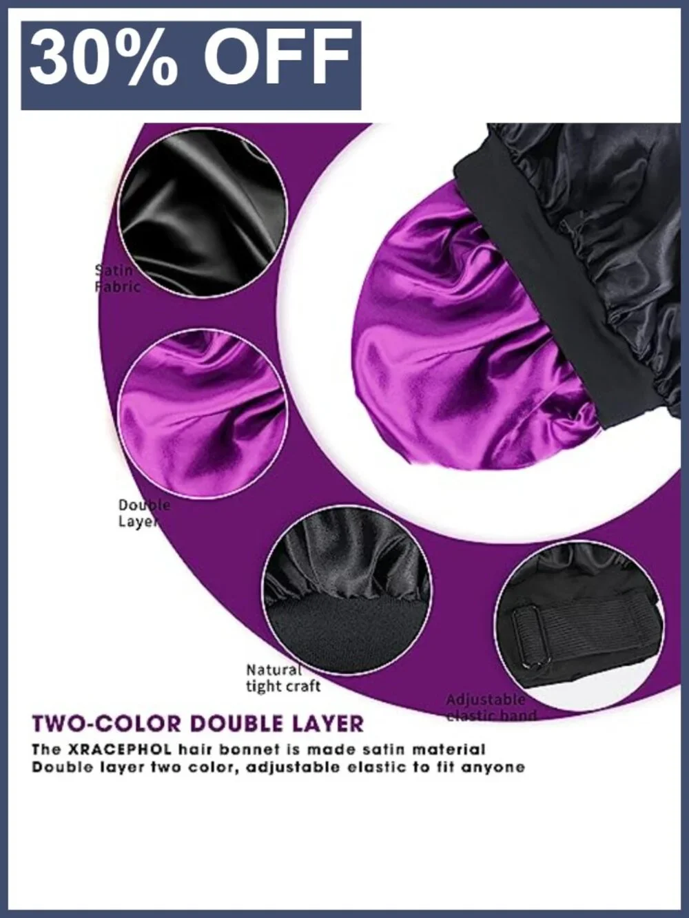 N/A silk bonnet